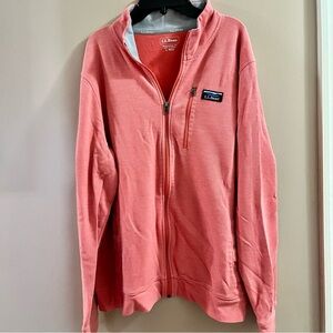 L.L. Bean Coral Full-Zip Jacket Men’s Size Large